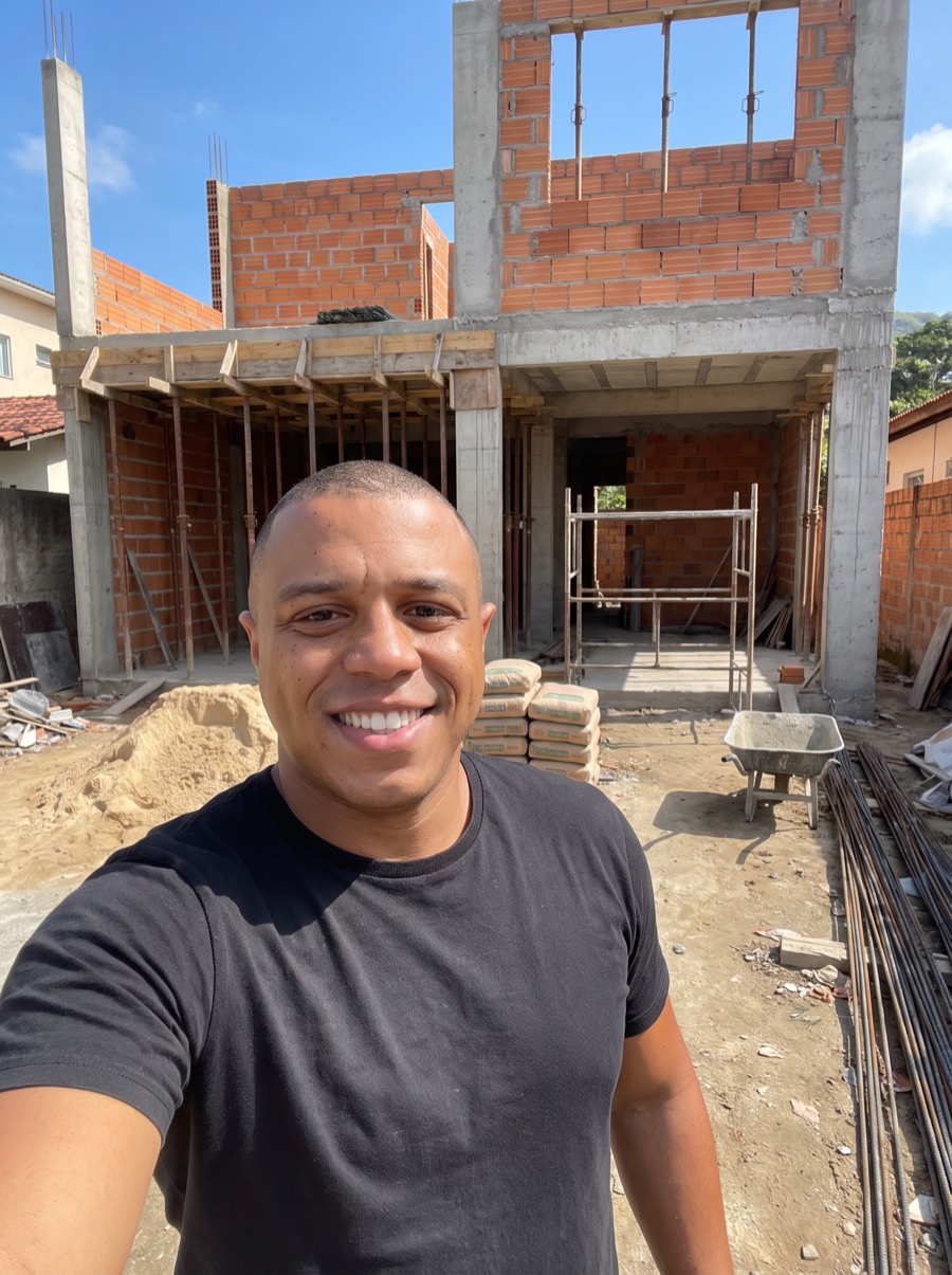 Luiz Alberto, construtor em Saquarema